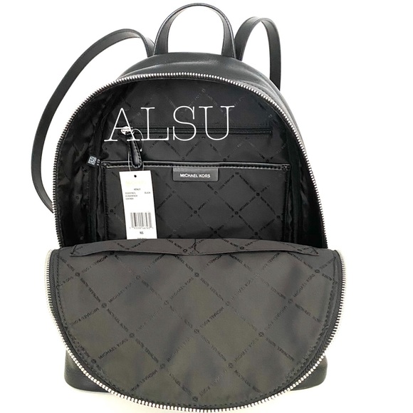 Michael Kors Kenly LG Leather Backpack Black - Picture 8 of 10